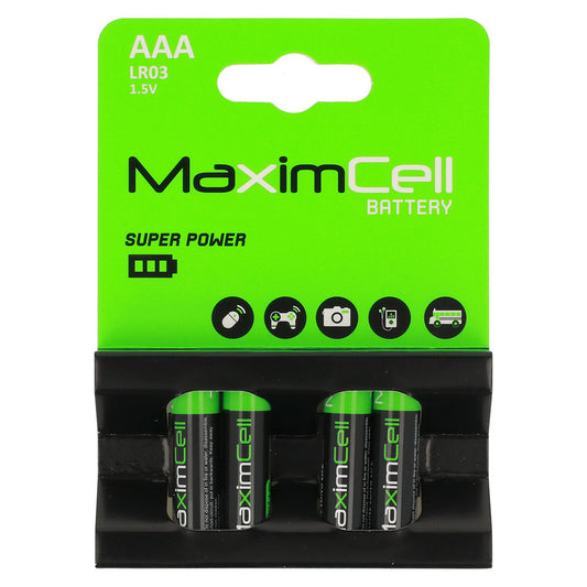 Pile MaximCell Super Power, AAA / LR3, Lot de 4 pièces
