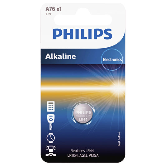 Pile Philips, V13GA / LR44 Phil-A76/01B