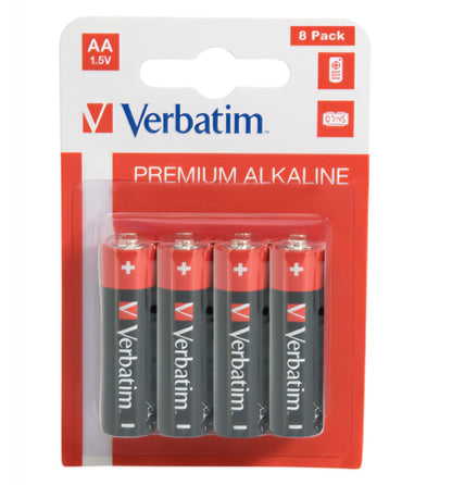 Pile Verbatim Premium, AA / LR6, Lot de 8 pièces 49503