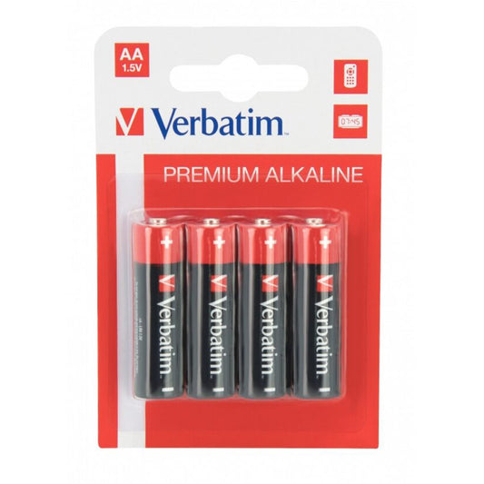 Pile Verbatim Premium, AA / LR6, Lot de 4 pièces 49921