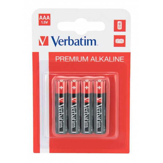 Pile Verbatim Premium, AAA / LR3, Lot de 4 pièces 49920