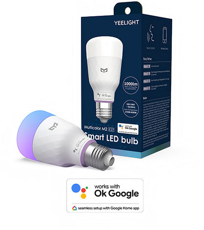 Yeelight M2 Ampoule LED, Wi-Fi, E27, 8W, 1700K - 6500K, 1000lm, Multicolore YLDP001-A YLDP001-A 