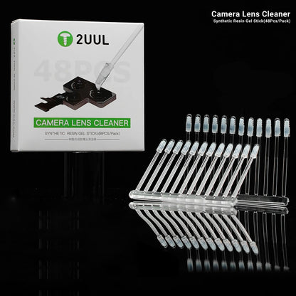 Bâtonnet de nettoyage anti-poussière 2UUL CL21 pour caméra de téléphone, lot de 48 pièces