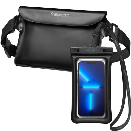 Sac et Housse Étanche Universelle Spigen A621, Noire AMP04533