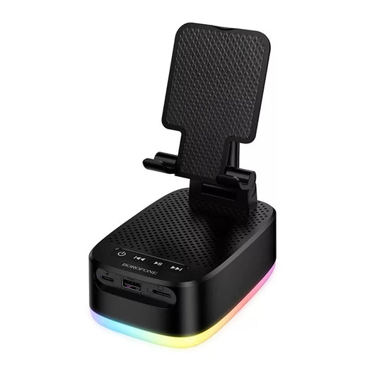 Enceinte Bluetooth Borofone BR200 Marea 2en1, 5W, TWS, RGB, Noire