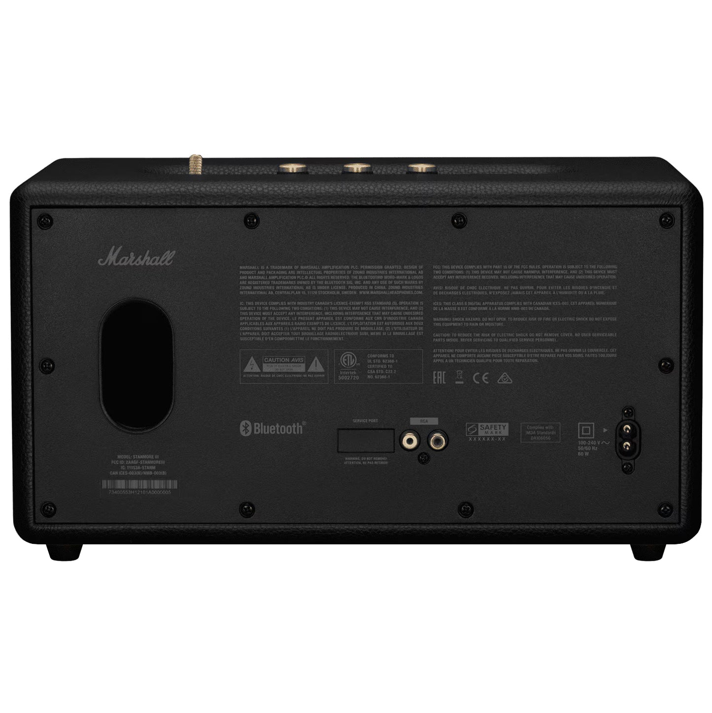 Enceinte Bluetooth Marshall Stanmore III, 80W, Noire