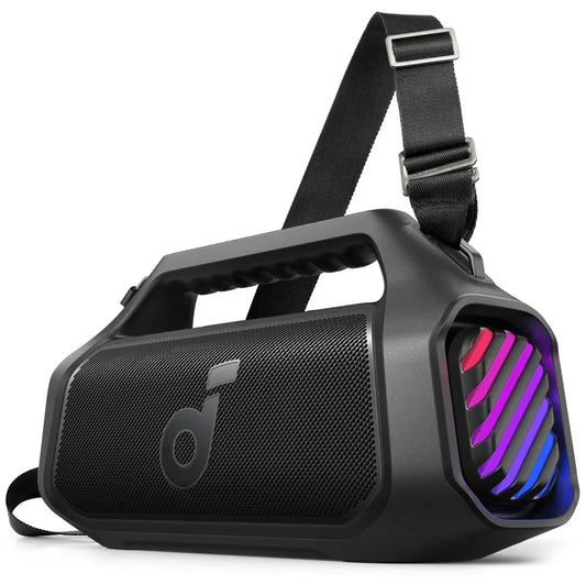 Enceinte Portable Bluetooth Anker SoundCore Boom 2 Plus, 140W, TWS, RGB, Étanche, Noire A3134011