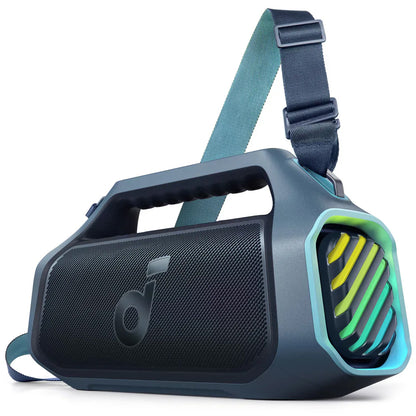 Enceinte portable Bluetooth Anker Soundcore Boom 2 Plus, 140W, RGB, étanche, bleu A3134031 