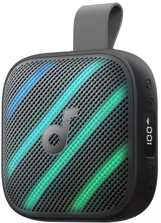 Enceinte Portable Bluetooth Anker SoundCore Boom Go 3i, 15W, TWS, RGB, Étanche, Noire D5103010