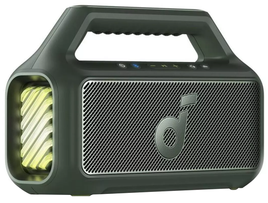 Enceinte Portable Bluetooth Anker SoundCore Boom 2 Nouvelle Version, 80W, TWS, RGB, Étanche, Verte A3138062