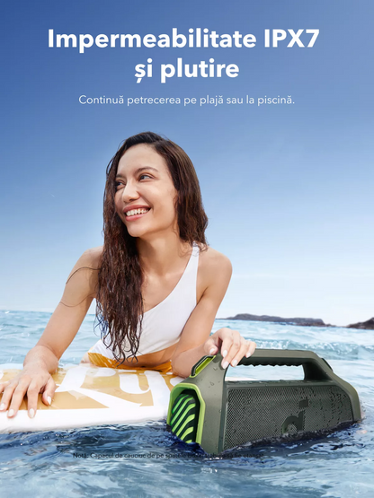 Enceinte Portable Bluetooth Anker SoundCore Boom 2 Plus Nouvelle Version, 140W, TWS, RGB, Étanche, Verte A3134062