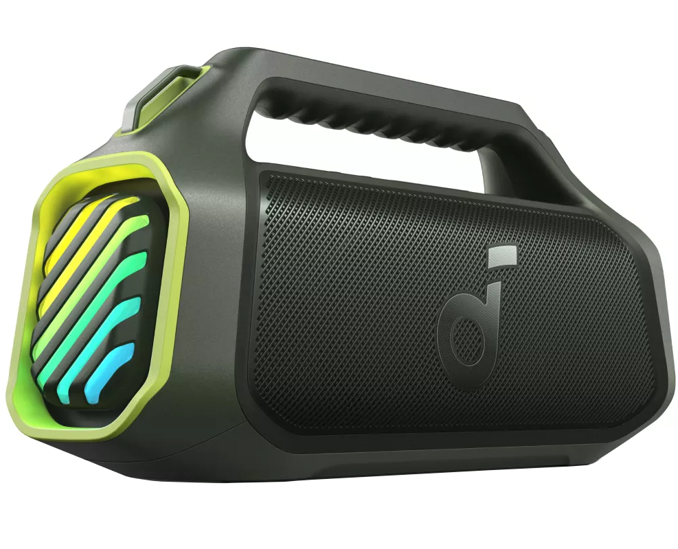 Enceinte Portable Bluetooth Anker SoundCore Boom 2 Plus Nouvelle Version, 140W, TWS, RGB, Étanche, Verte A3134062