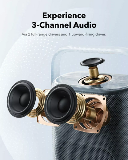 Enceinte Portable Bluetooth Anker SoundCore Motion X500, 40W, Étanche, Noire, Reconditionnée A3131011