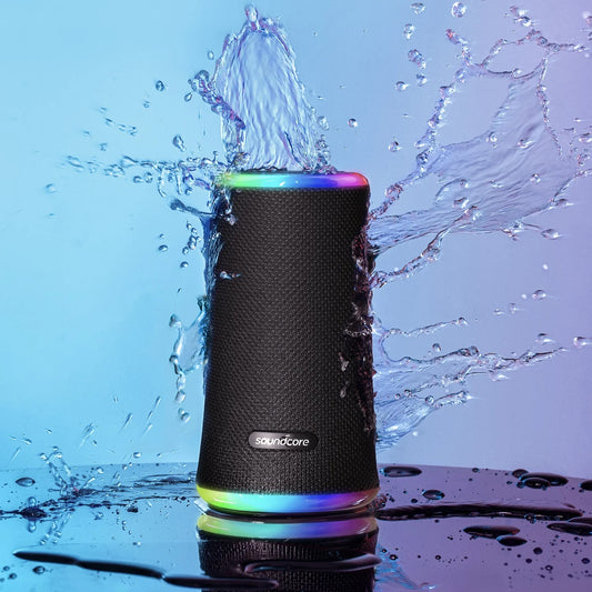 Enceinte Bluetooth Anker SoundCore Flare 2, 20W, RGB, Étanche, Noire A3165G11