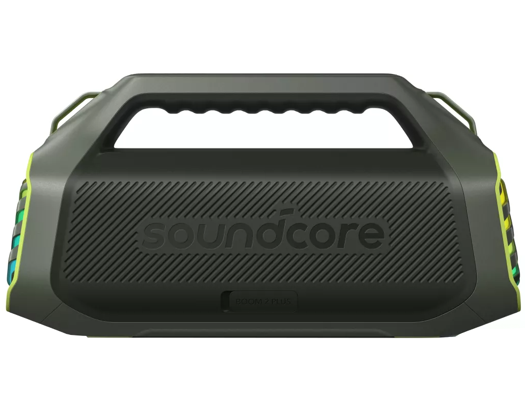 Enceinte Portable Bluetooth Anker SoundCore Boom 2 Plus Nouvelle Version, 140W, TWS, RGB, Étanche, Verte A3134062