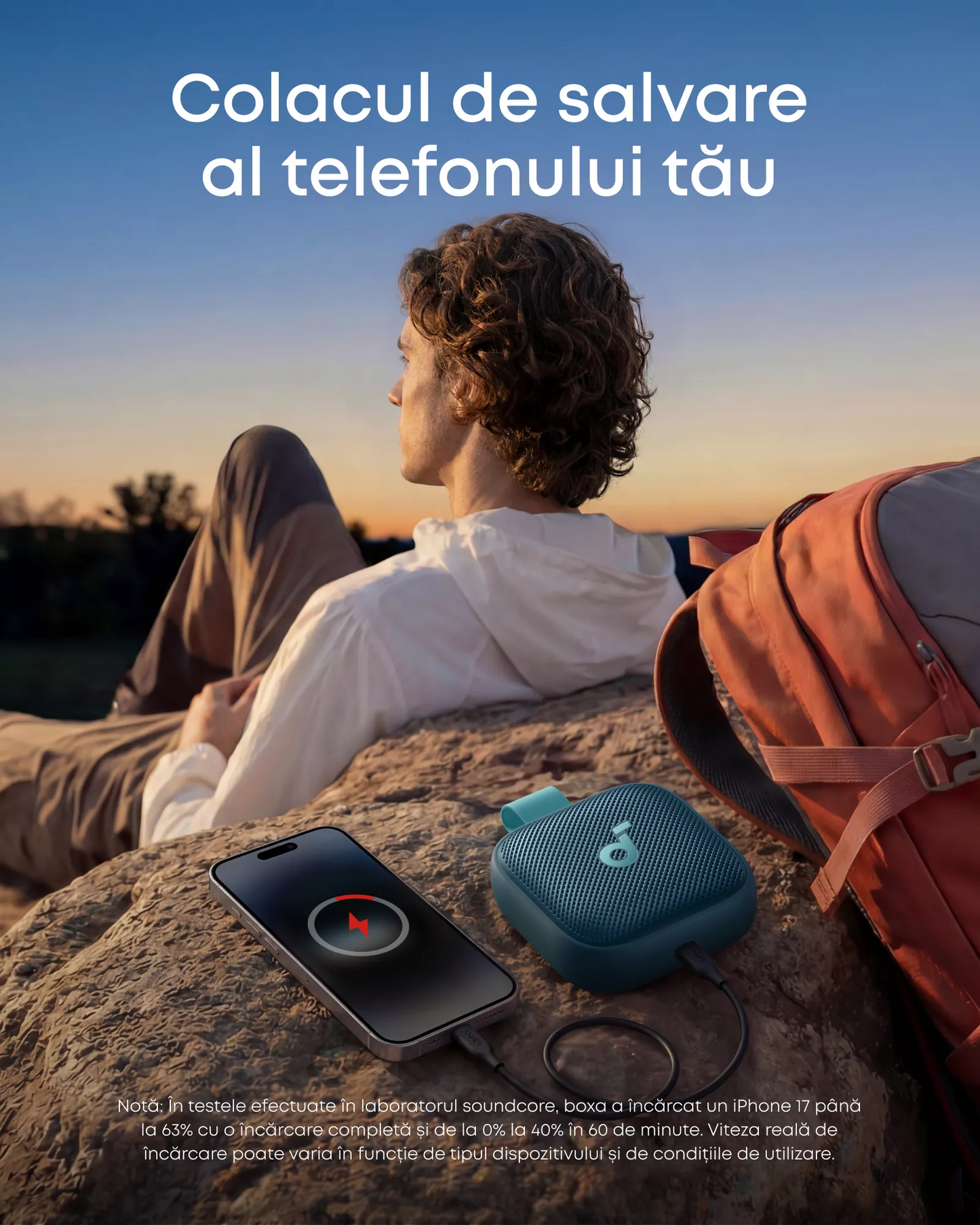 Enceinte Portable Bluetooth Anker SoundCore Boom Go 3i, 15W, TWS, RGB, Étanche, Bleue D5103030