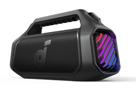 Enceinte Portable Bluetooth Anker SoundCore Boom 2 Plus Nouvelle Version, 140W, TWS, RGB, Étanche, Noire A3134012
