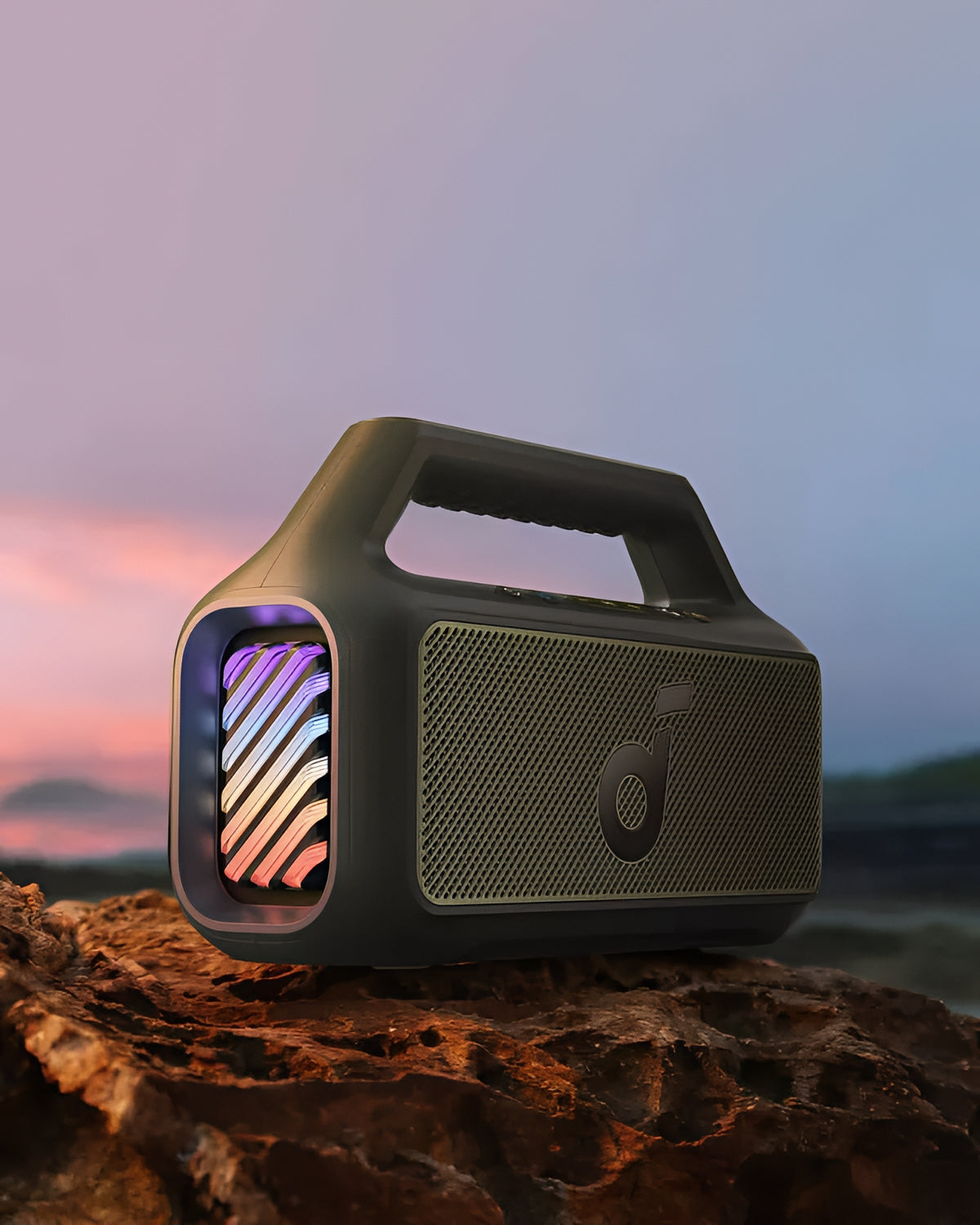 Enceinte Portable Bluetooth Anker SoundCore Boom 2 Nouvelle Version, 80W, TWS, RGB, Étanche, Verte A3138062