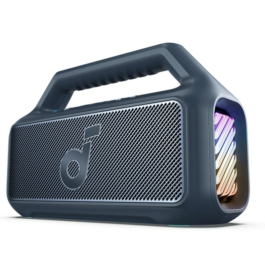 Enceinte portable Bluetooth Anker SoundCore Boom 2, 80W, RGB, étanche, bleu A3138031 