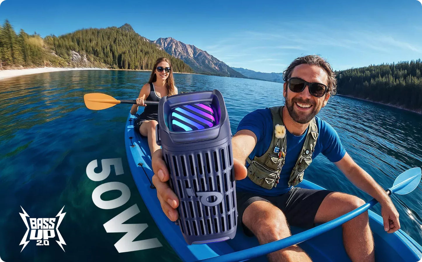 Enceinte Portable Bluetooth Anker SoundCore Boom 3i, 50W, RGB, Étanche, Bleue D5100030
