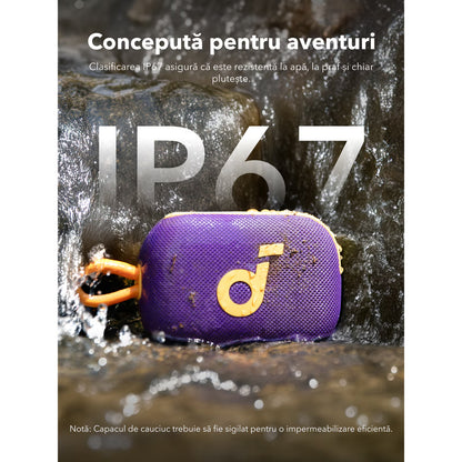 Enceinte Portable Bluetooth Anker SoundCore Select 4 Go, 5W, TWS, Étanche, Violet A31X10Q1