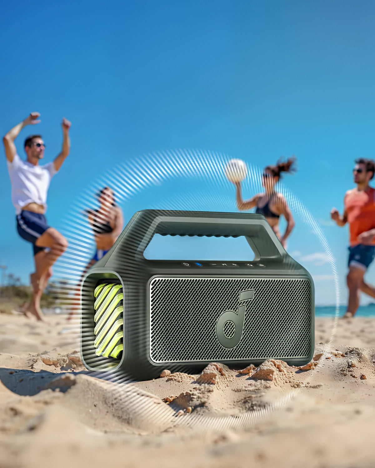 Enceinte Portable Bluetooth Anker SoundCore Boom 2 Nouvelle Version, 80W, TWS, RGB, Étanche, Verte A3138062