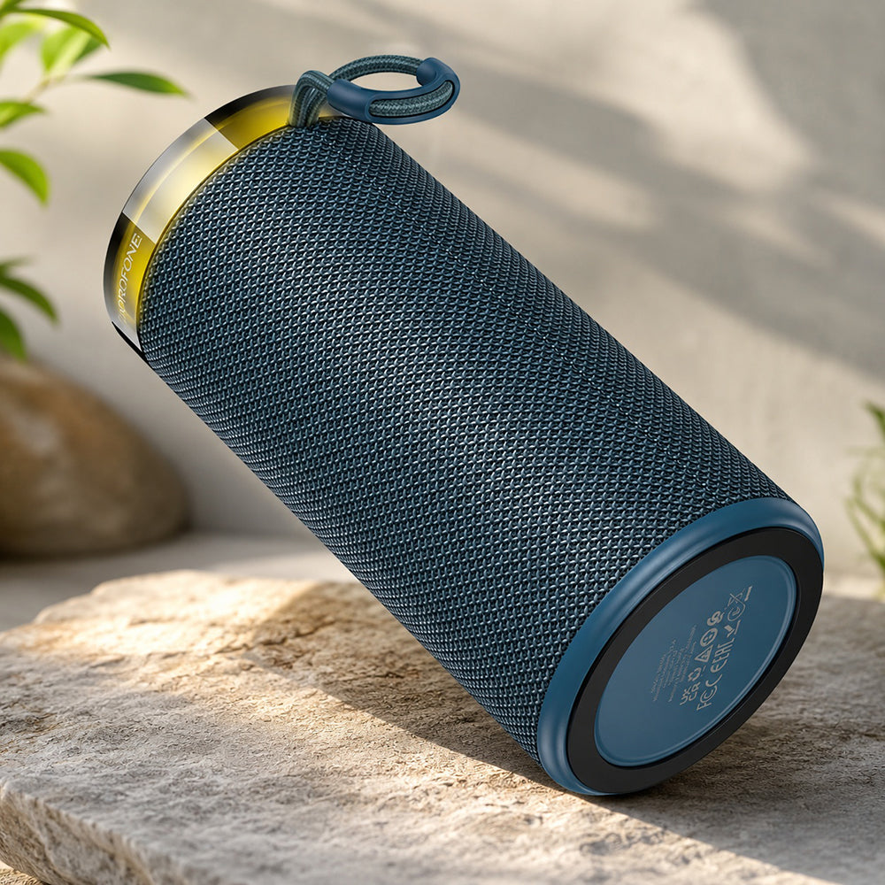 Enceinte Portable Bluetooth Borofone BR105 Loud, 10W, TWS, RGB, Bleu marine