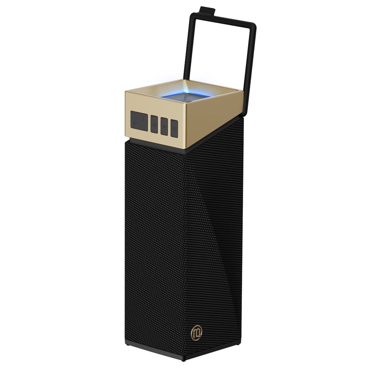 Enceinte Bluetooth Portable Bugani Brief TT, 60W, RGB, Étanche, Noir Doré