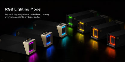 Enceinte Bluetooth Portable Bugani Brief TT, 60W, RGB, Étanche, Noir Doré