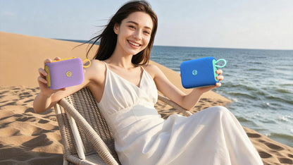 Enceinte Bluetooth Portable Bugani Rove Go 5, 12W, TWS, Étanche, Bleue