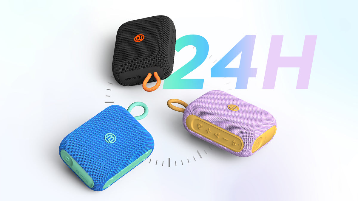 Enceinte Bluetooth Portable Bugani Rove Go 5, 12W, TWS, Étanche, Bleue