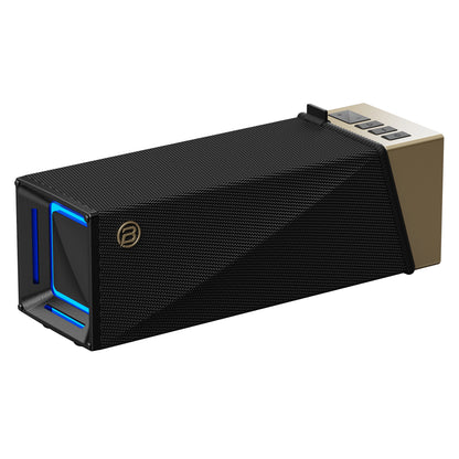 Enceinte Bluetooth Portable Bugani Brief TT, 60W, RGB, Étanche, Noir Doré