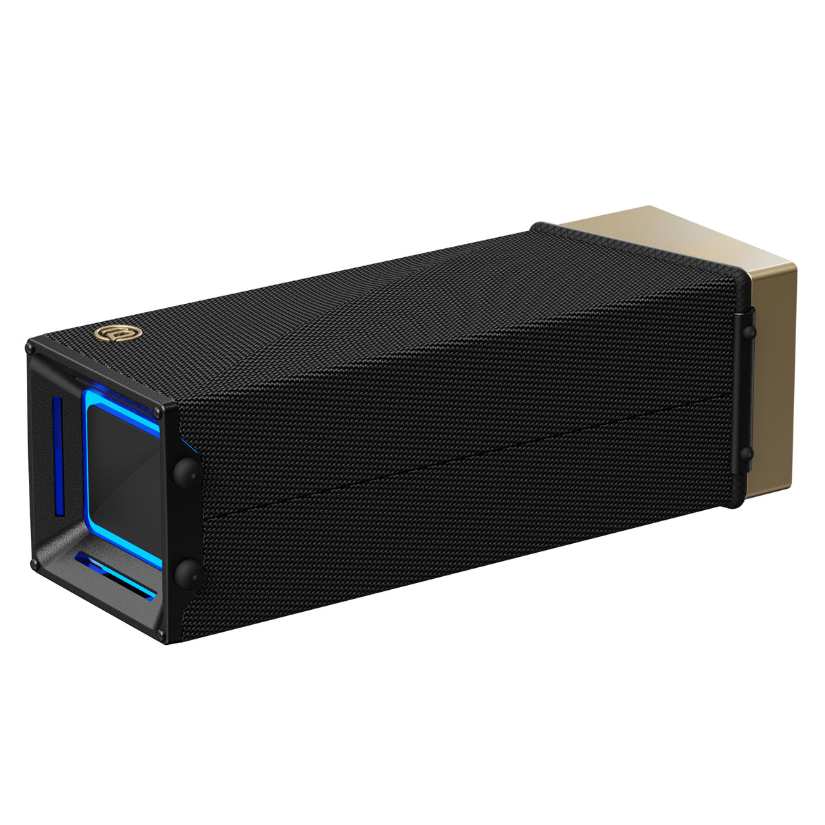 Enceinte Bluetooth Portable Bugani Brief TT, 60W, RGB, Étanche, Noir Doré