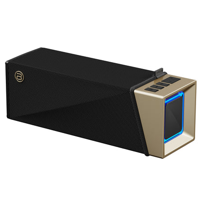 Enceinte Bluetooth Portable Bugani Brief TT, 60W, RGB, Étanche, Noir Doré