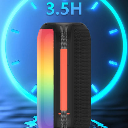 Enceinte Portable Bluetooth Dudao Y21, 2 x 5W, TWS, RGB, Noire