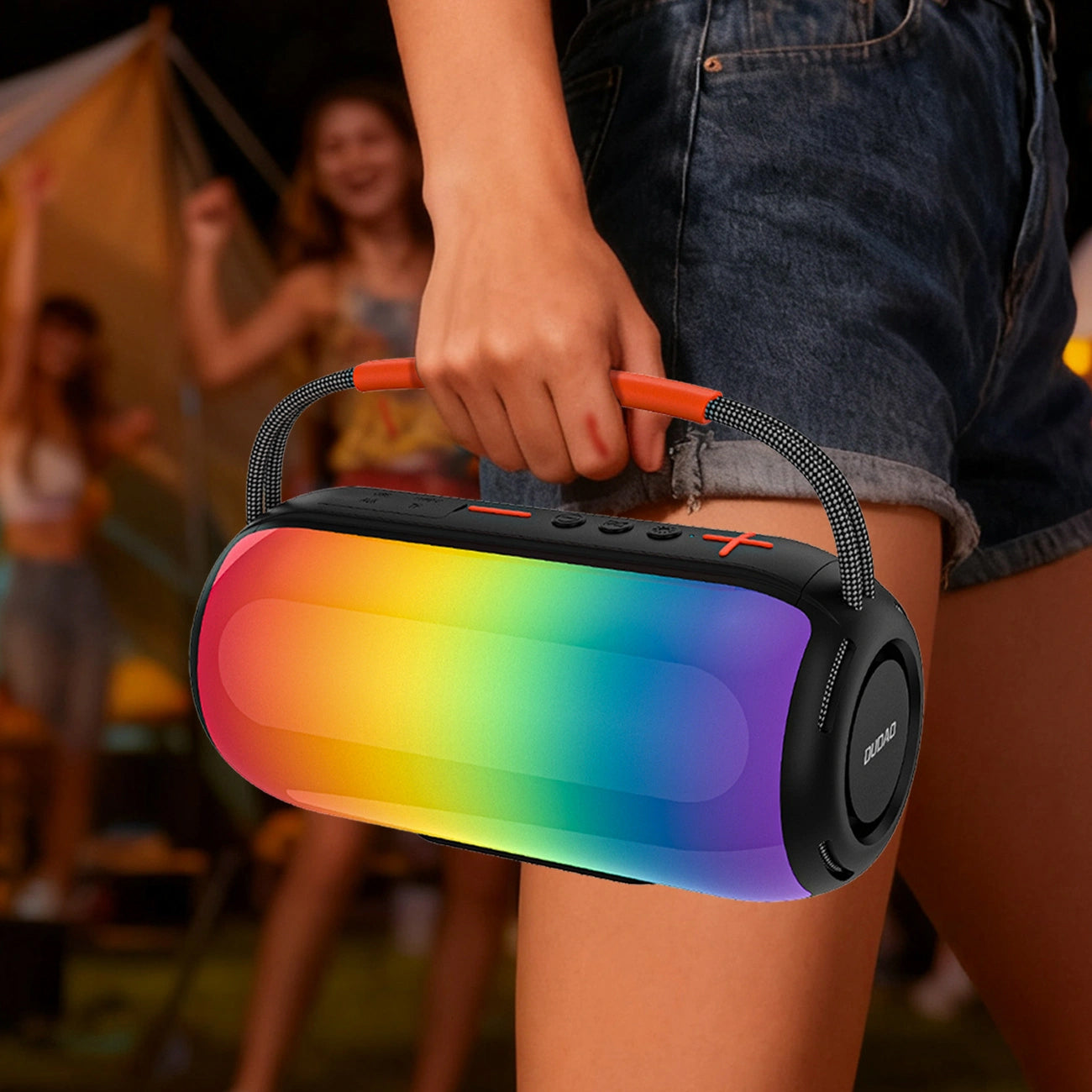 Enceinte Portable Bluetooth Dudao Y21, 2 x 5W, TWS, RGB, Noire