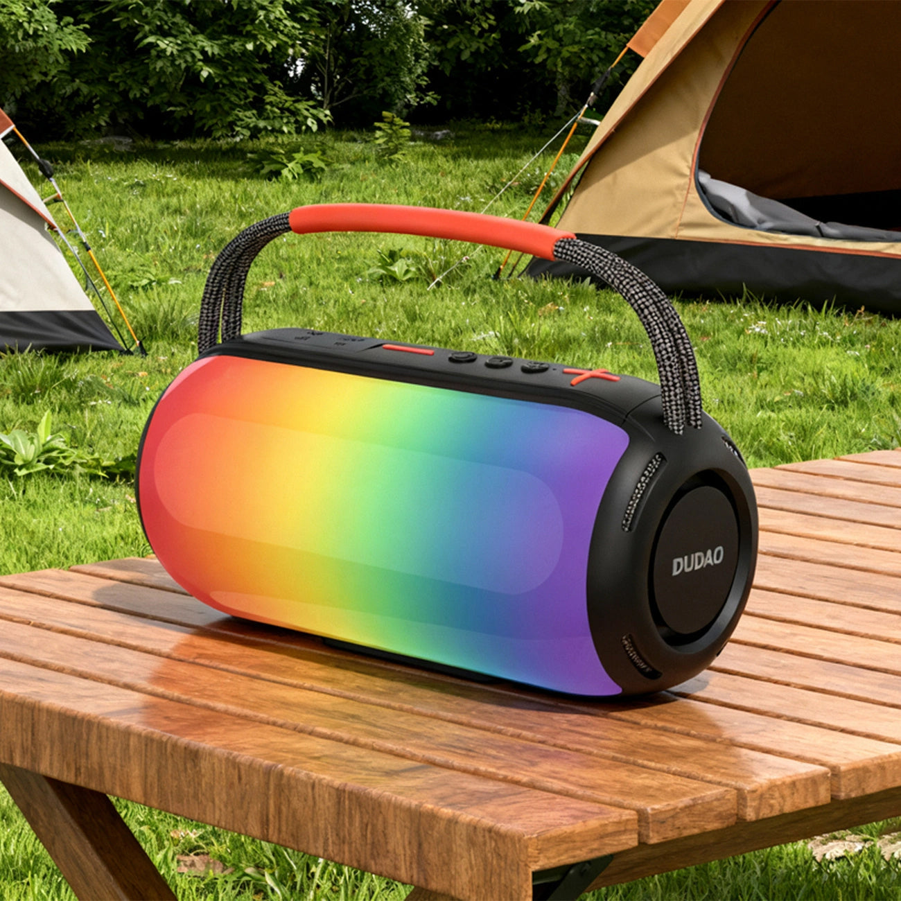 Enceinte Portable Bluetooth Dudao Y21, 2 x 5W, TWS, RGB, Noire