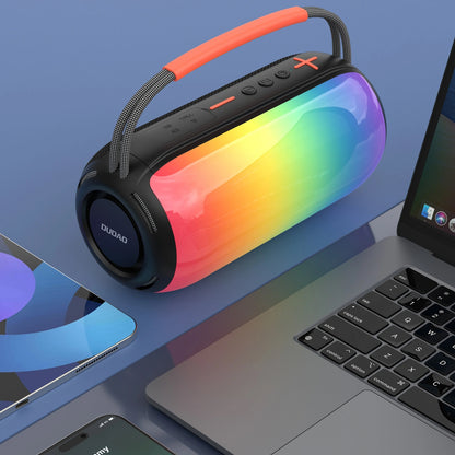 Enceinte Portable Bluetooth Dudao Y21, 2 x 5W, TWS, RGB, Noire