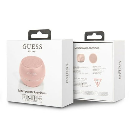 Enceinte Portable Bluetooth Guess, 3W, Rose