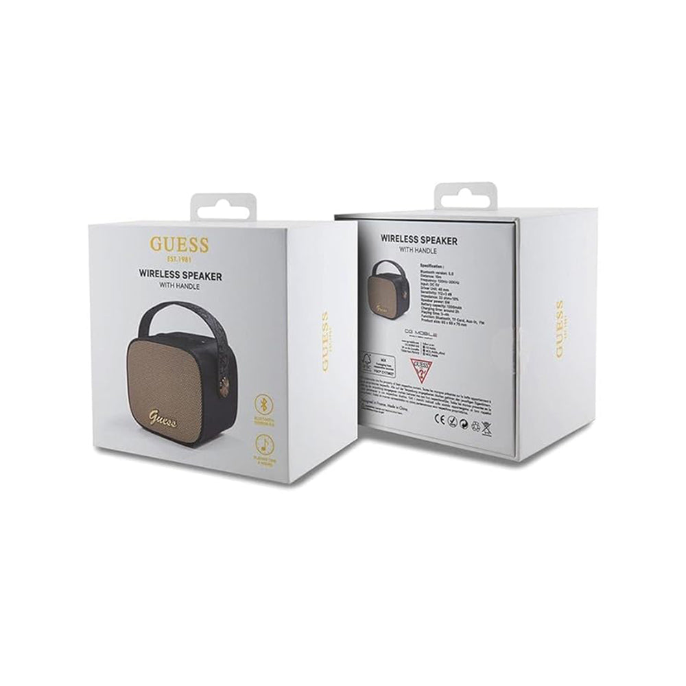 Enceinte Portable Bluetooth Guess 4G Script Logo, 5W, Noire