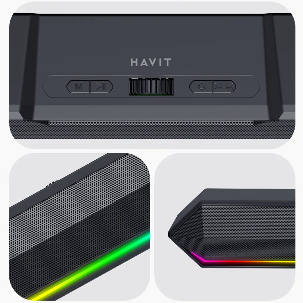 Enceinte Bluetooth HAVIT SK772BT, 10W, Noire