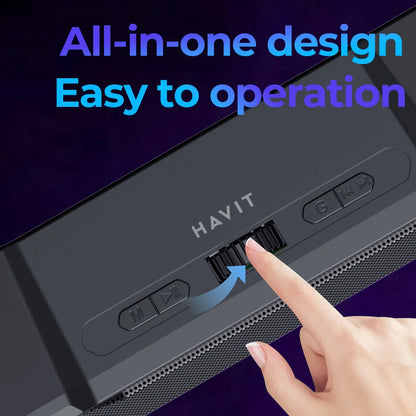 Enceinte Bluetooth HAVIT SK772BT, 10W, Noire