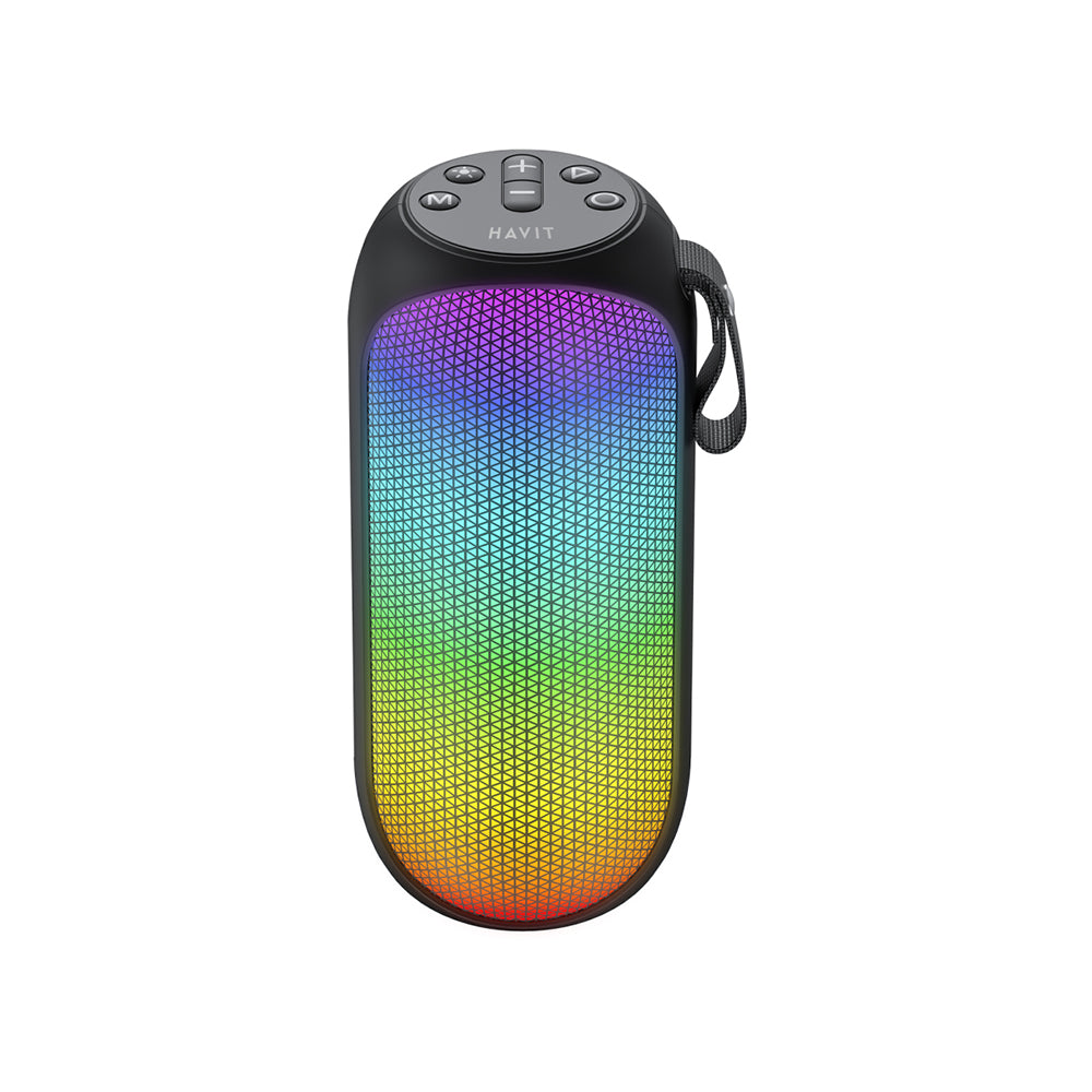 Enceinte Portable Bluetooth HAVIT SK808BT, 8W, RGB, Étanche, Noire