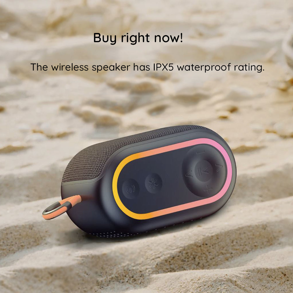 Enceinte Portable Bluetooth HAVIT SK809BT, 7W, RGB, Étanche, Noire