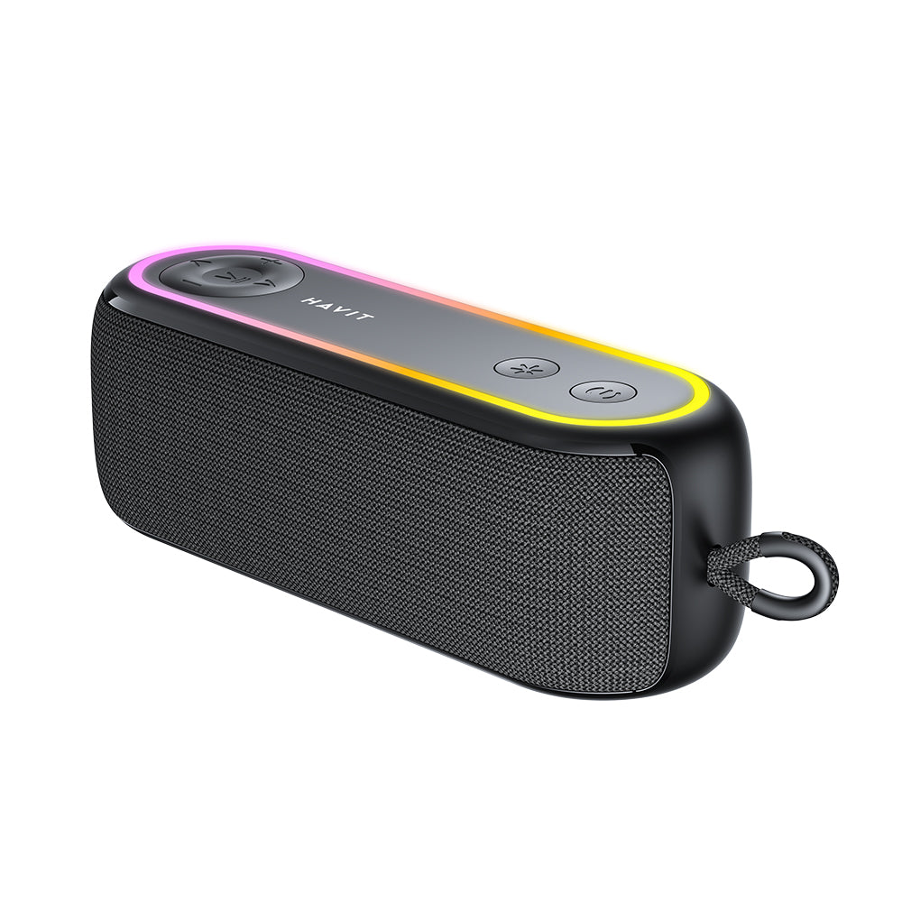 Enceinte Portable Bluetooth HAVIT SK810BT, 7W, RGB, Étanche, Noire
