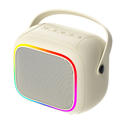 Enceinte Portable Bluetooth HAVIT SK818BT Karaoke, 5W, RGB, Étanche, Beige