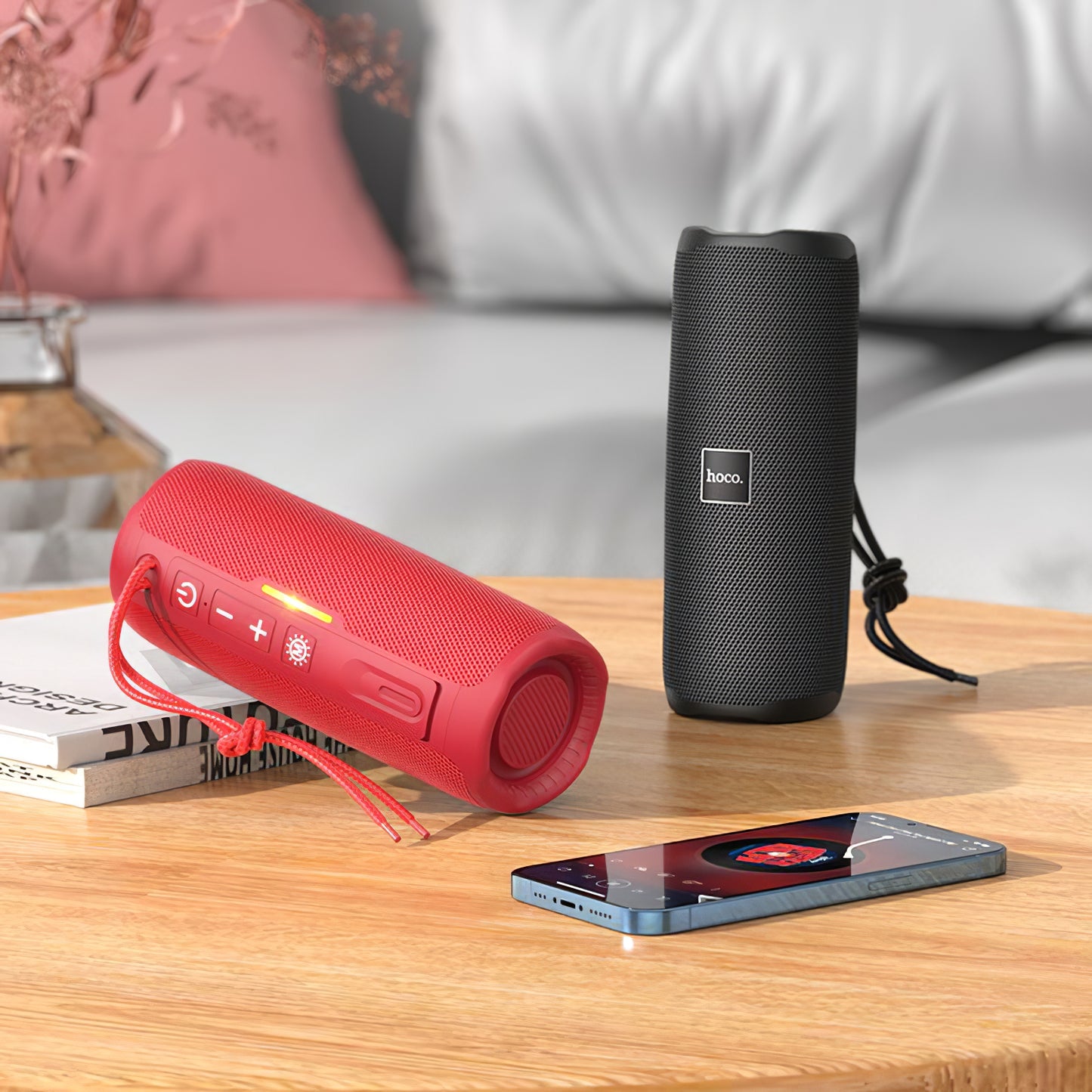 Enceinte Bluetooth Portable HOCO HC16, 2 x 5W, TWS, Noire