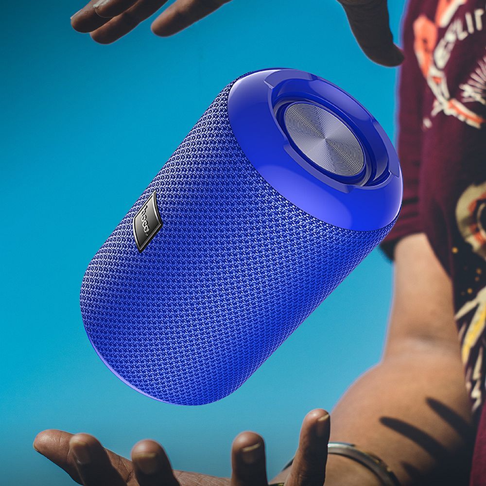 Enceinte Portable Bluetooth HOCO HC1, 5W, TWS, Étanche, Bleue