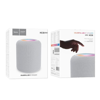 Enceinte Portable Bluetooth HOCO HC30, 5W, TWS, RGB, Gris