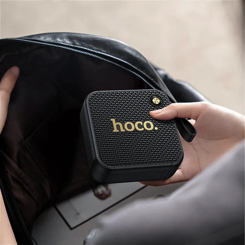 Enceinte Bluetooth Portable HOCO HT1, 8W, TWS, Noire